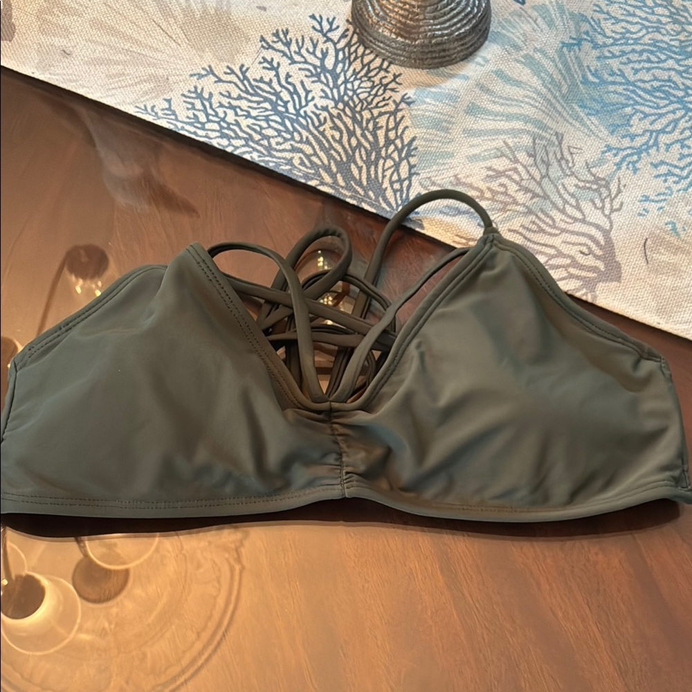 Gossip Olive Bikini Top